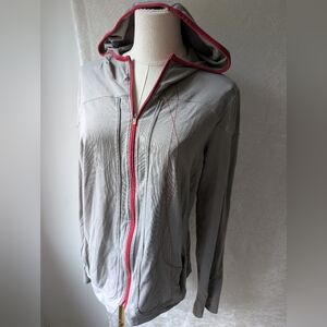 Mountain Hardware Large Organic Cotton Zip Hoodie Jacket Zip Pockets